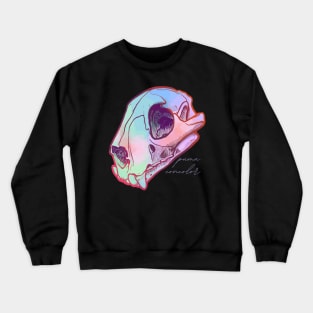 Mountain Lion Pastel Skull Crewneck Sweatshirt